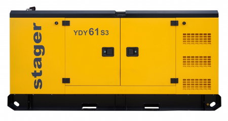 Generator insonorizat Stager YDY61S3  61kVA, 49 kw, 79A, 1500rpm, trifazat, diesel [2]