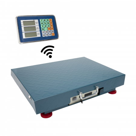 Curte, gradina, microferme - Cantar electronic Micul Fermier GF-1119 300kg WI-FI, afisaj LCD fara fir, platforma 52x42 cm