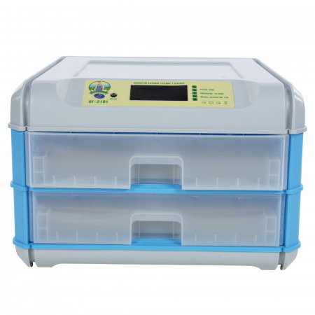 Incubator automat Micul Fermier GF-2101 128 oua 2 sertare, alimentare 220V, 12V - Resigilat [1]