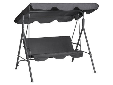 Mobilier gradina si terasa - Balansoar de gradina LIVARNO Hollywood cu 2 locuri si copertina reglabila antracit