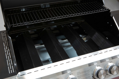 Gratar Tarrington House Moncton PAXTON cu 4+1 arzatoare, grill de fonta 73x41,5 cm, butoane cu led, aprindere electrica, rosu [7]