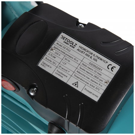 Hidrofor Detoolz DZ-P122 0.75 kW cu vas de expansiune 50 litri [4]