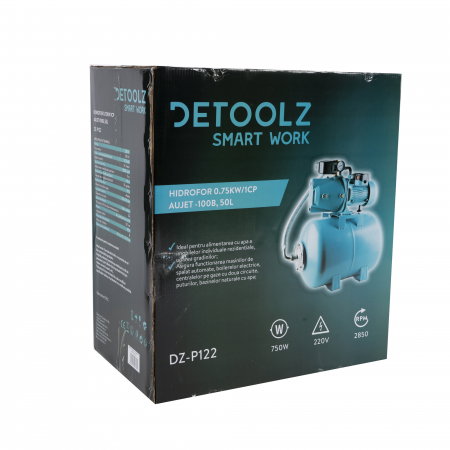 Hidrofor Detoolz DZ-P122 0.75 kW cu vas de expansiune 50 litri [7]