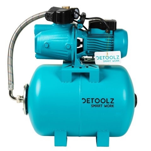Curte, gradina, microferme - Hidrofor Detoolz 0.9 kW, debit maxim 3300l/h, inaltime maxima pompare 45m, corp pompa fonta, butelie 50L