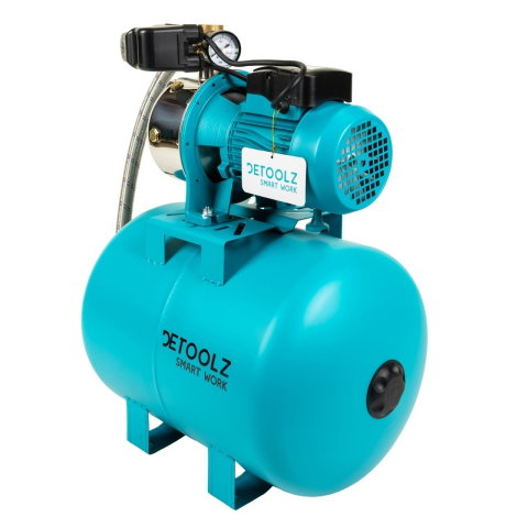 Hidrofor Detoolz 0.9 kW, debit maxim 3300l/h, inaltime maxima pompare 45m, corp pompa inox, butelie 50L [2]
