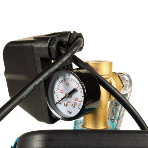 Hidrofor Detoolz 1.1 kW, debit maxim 2480lh, inaltime maxima de pompare 45m, corp pompa fonta, butelie 50L, ejector [5]