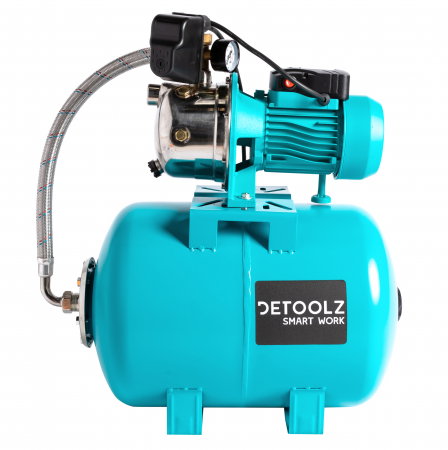 Hidrofoare - Hidrofor Detoolz DZ-P123 AUJS-100 0.75 kW cu vas 50 litri si corp inox