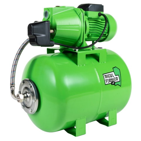 Curte, gradina, microferme - Hidrofor Micul Fermier 1.5 kW, debit maxim 3000l/h, inaltime maxima de pompare 53m, corp pompa fonta, butelie 50L