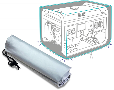 Husa pentru generator Konner Sohnen KS Cover 20 potrivita pentru KS 5000, KS 7000, KS 9000, KS 10000 [3]