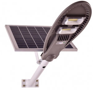 Corp iluminat stradal LED 60 W cu panou solar, acumulator si telecomanda [0]