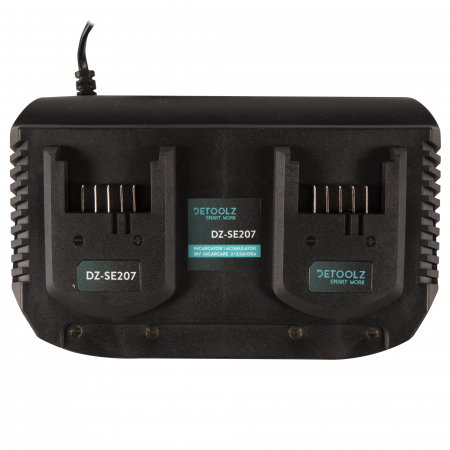 Incarcator Detoolz DZ-SE207 2 acumulatori 18V incarcare 3.5A/ora [4]