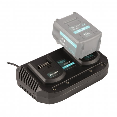 Acumulatori si incarcatoare platforma Detoolz FLEXI POWER - Incarcator Detoolz DZ-SE207 2 acumulatori 18V incarcare 3.5A/ora