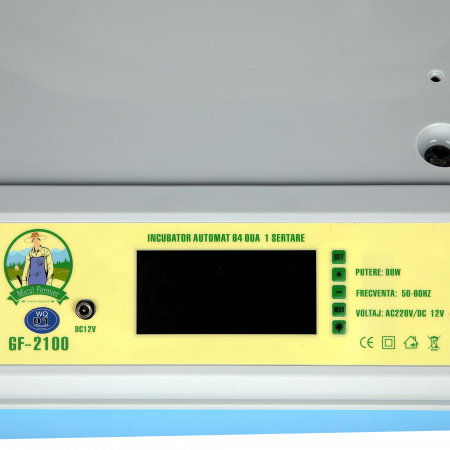 Incubator automat Micul Fermier GF-2100 64 oua 1 sertar, alimentare 220V si 12V [6]