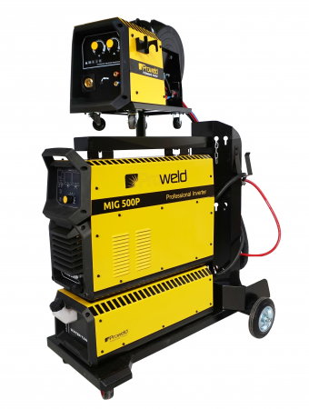 ProWeld Professional - ProWELD MIG 500P 4551MIG500P invertor sudare MIG/MAG profesional, racire cu lichid, derulator detasabil, sudura aluminiu