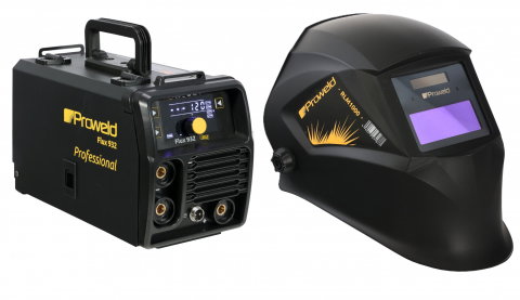 ProWeld Professional - Invertor sudura MIG-MAG/MMA ProWELD Flux 932 120A, sarma 0.6-0.9 mm + Masca sudura cu cristale lichide ProWeld RLM1000