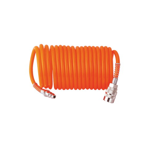 Kit accesorii compresor RURIS AirPower 2400 PLUS, 5 piese, furtun spiralat 5 m [1]
