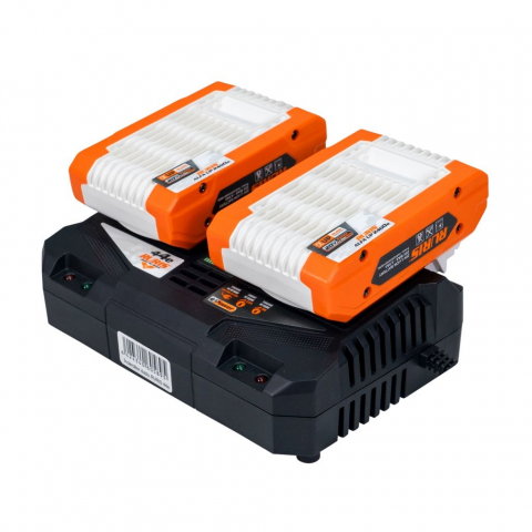 Kit 2 acumulatori + Încărcător dublu RURIS Alfa UP 4444e 20V, 2x4Ah [4]