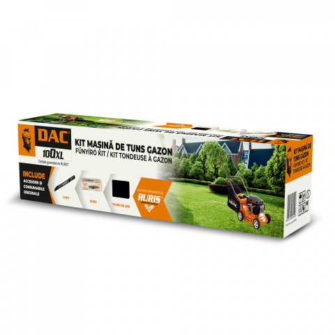 Accesorii utilaje agricole - Kit masina de tuns gazon RURIS DAC 100xl (cutit, filtru aer, bujie, kit surub)