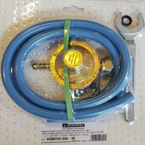 Incalzire si climatizare - Kit regulator gaz GPL 1/2 cu furtun si coliere