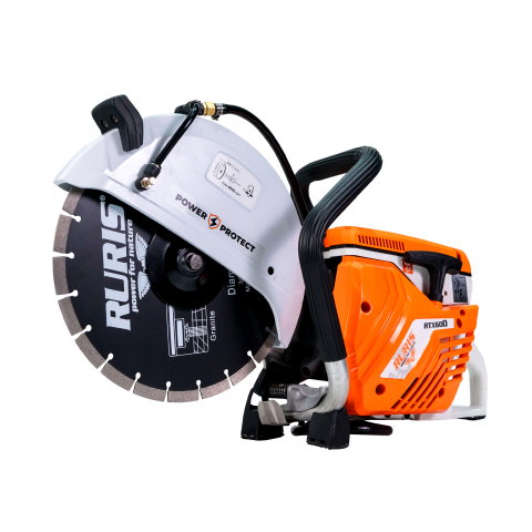 Taietoare beton si asfalt - Taietor beton, asfalt si metal RURIS RTX800, 5 CP, disc 350 mm, adancime maxima 125 mm