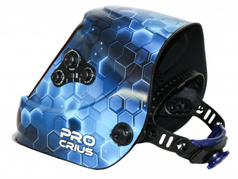 Masca de sudura cu cristale lichide 4 Senzori CRIUS, camp vizual 100x93 mm, tehnologie TRUE COLOR [1]