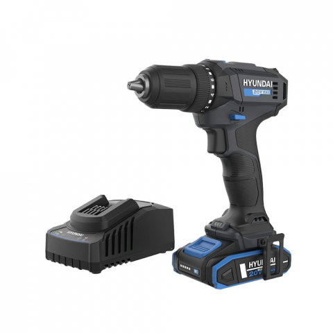 Masini de gaurit si insurubat cu acumulator - Masina de gaurit Hyundai DD20S-40TT, 40 Nm, 20V 2ah  cu acumulator si incarcator inclus