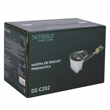 Masina de tencuit pneumatica Detoolz, diametru gaura 18mm, conexiune 3/8", presiune de lucru 8-9bar [5]