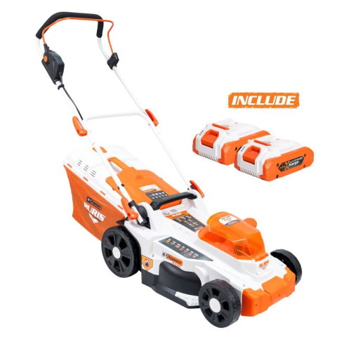 Masini de tuns gazon - Masina de tuns gazon pe acumulator RURIS RXI3744e Power Alfa UP, 37 cm (contine 2 acumulatori 2400e X-CHARGE)