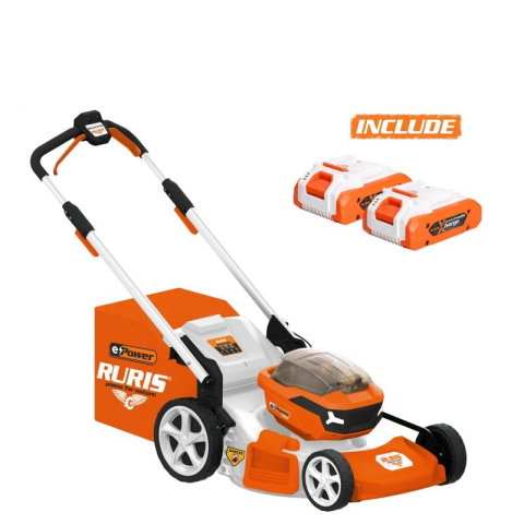 Masini de tuns gazon - Masina de tuns gazon pe acumulator RURIS RXI4744e Power Alfa UP, autopropulsie, 47 cm (contine 2 acumulatori 2400e X-CHARGE)