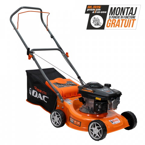 Curte, gradina, microferme - Mașină de tuns gazon RURIS DAC 100XLS 3.3 CP, 40 cm