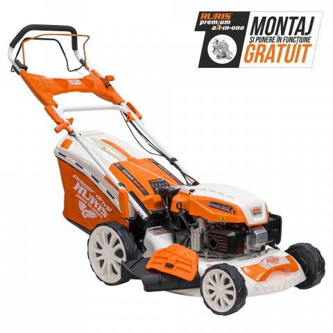 Curte, gradina, microferme - Mașină de tuns gazon RURIS RX331S 3.5 CP, 46 cm, autopropulsie, pornire electrica