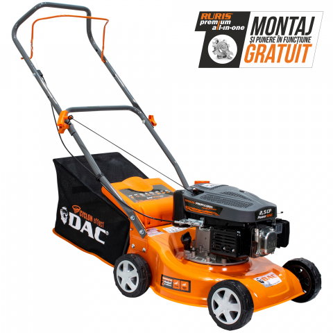 Curte, gradina, microferme - Mașină de tuns gazon RURIS DAC 100XL 2.5 CP, 40 cm