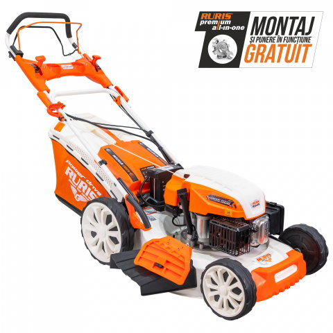 Curte, gradina, microferme - Mașină de tuns gazon RURIS RX500S 5.7 CP, 53 cm, autopropulsie, pornire electrica