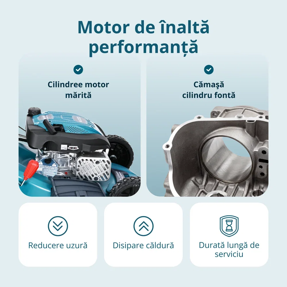 Mașină de tuns gazon Könner & Söhnen KS 51LMG-SP, autopropulsată, 51 cm, 4.5 CP, 170 cc [5]