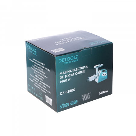 Masina electrica de tocat carne Detoolz DZ-CB100 1400W [4]