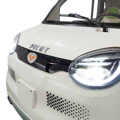 Mașină electrică RURIS PILOT GT500A Albă, 2000W, baterie 72V 58Ah, autonomie până la 70 km, 2 locuri [22]