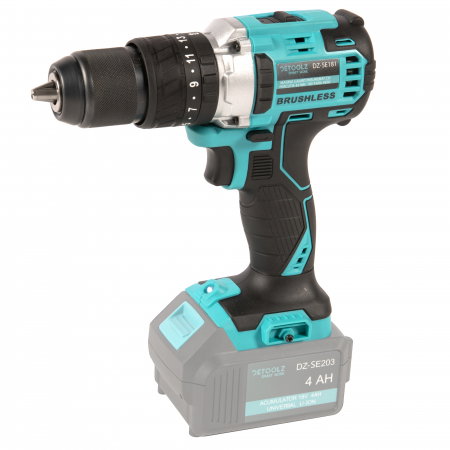 Echipamente platforma cu acumulator unic Detoolz FLEXI POWER - Masina gaurit/insurubat cu percutie Detoolz DZ-SE181 45Nm 18V fara perii