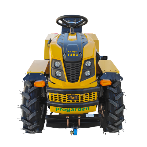 Motosape si motocultoare - Minitractor articulat 4x4 ProGARDEN Campo T18D V27 Diesel 18 CP, hidraulică față-spate, roți 6.00-12