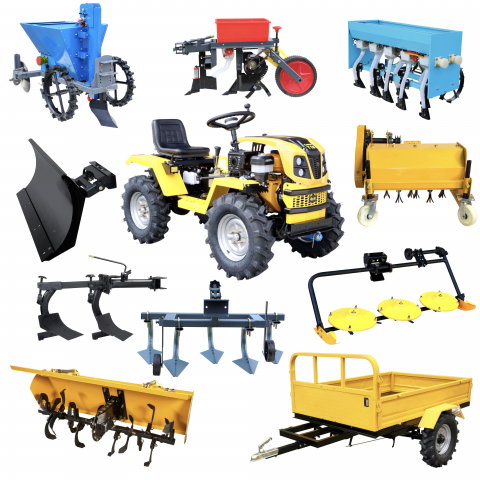 Motosape si motocultoare - Minitractor ProGARDEN Campo T18 G2.1 4x4, 18CP, benzina, hidraulica fata-spate, roti 6.00-12 cu 10 accesorii