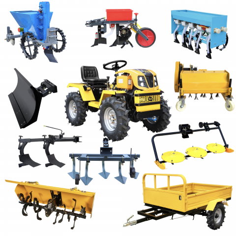 Motosape si motocultoare - Minitractor ProGARDEN Campo T12 G2.1 4x4, 12CP, diesel, hidraulica fata-spate, roti 6.00-12 cu 10 accesorii