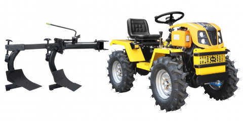 Motosape si motocultoare - Minitractor ProGARDEN Campo T12 G2 4x4, 12CP, diesel, hidraulica fata-spate, roti 6.00-12 + plug cu doua brazdare