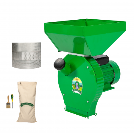 Moara Micul Fermier GF-0063-S001-G03 nr 2, 3.9KW cu sac, cuva mare, suport metalic [2]