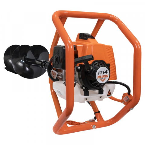 Motoburghiu RURIS TT 14, benzina 3CP, include burghiu 150, 200, 250 mm [3]