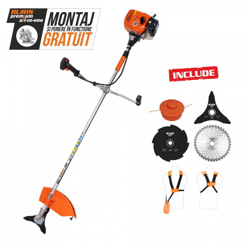 Curte, gradina, microferme - Motocoasa de umar DAC 310, motor TEZ, benzina, 2 timpi, 52 cc - 2.5 CP
