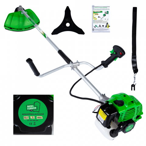 Motocoase si trimmere - Motocositoare pe benzina Micul Fermier GF-1310-S001-G02  3.4 CP cu 3 accesorii si pornire rapida