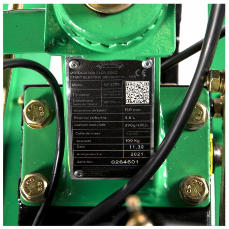 Motocultor Micul Fermier GF-2294 7,5 CP, 212CC, pornire electrica, diferential, far [12]