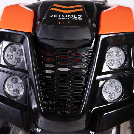 Motocultor Detoolz DZ-M127 Diesel 10CP, 418CC, pornire electrica + plug reversibil mare + roti metal [6]