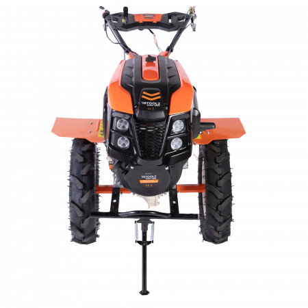 Motocultor Detoolz DZ-M127 Diesel 10CP, 418CC, pornire electrica + plug reversibil mare + roti metal [2]