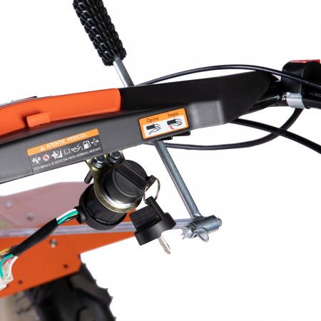 Motocultor Detoolz DZ-M127 Diesel 10CP, 418CC, pornire electrica + plug reversibil mare + roti metal [12]
