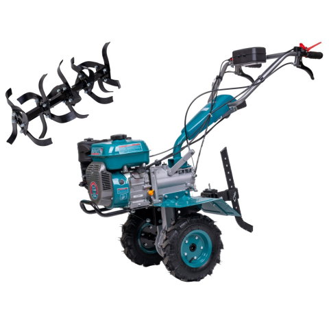 Motosape si motocultoare - Motocultor pe benzina TOTAL TGC12001 7 CP cu roti si freze